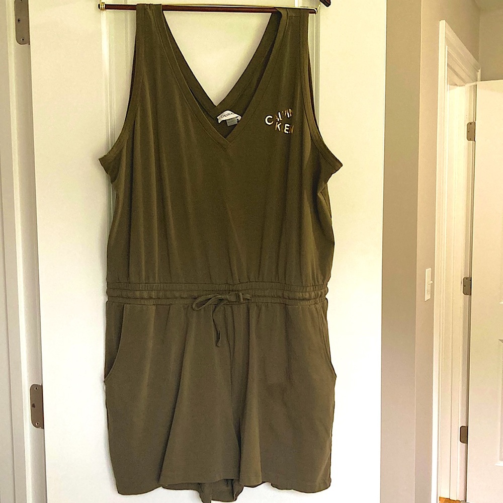 Calvin Klein khaki Green Romper